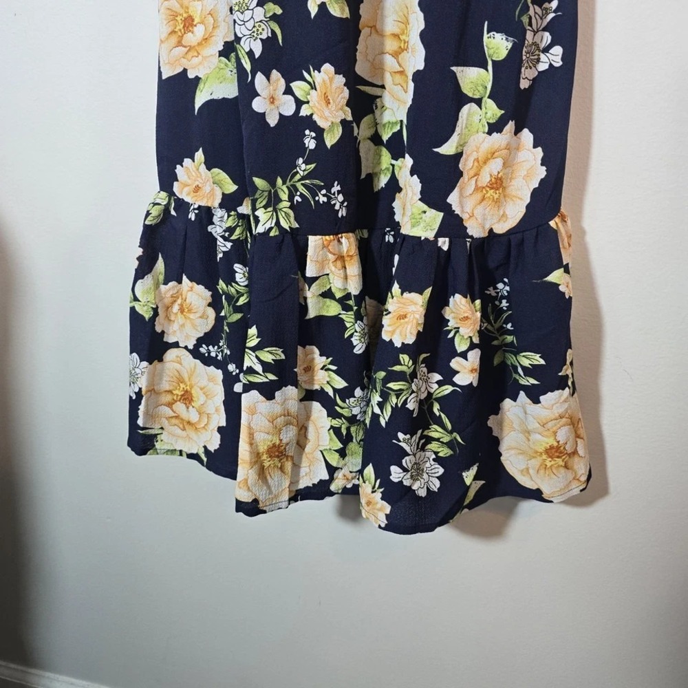 NWT Cupshe Womens Floral Flowy Maxi Dress Small Feminine Coastal Vacation Boho - Picture 4 of 10